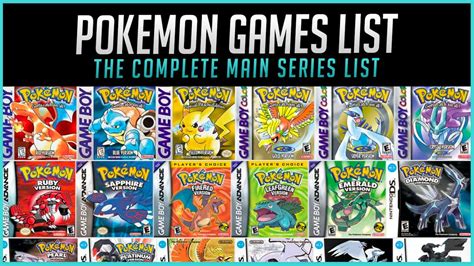 pokemon game series|Pokémon Games In Order [Complete 2025 List] .